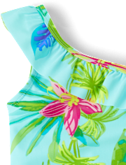 Bébé And tout-petit, fille Maillot de bain une pièce à une épaule asymétrique