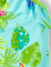 Bébé And tout-petit, fille Maillot de bain une pièce à une épaule asymétrique