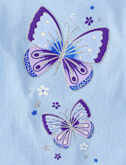 Lot de 3 hauts papillons flottants pour petites filles