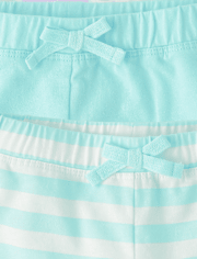 Lot de 4 shorts imprimés pour petites filles