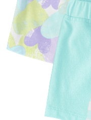 Lot de 4 shorts imprimés pour petites filles