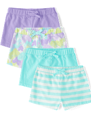 tout-petit, fille Imprimé Short 4-Pack
