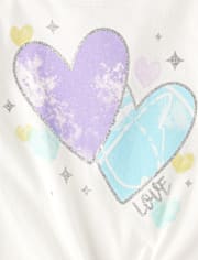 Toddler Girls Heart Tie Front Tank Top 4-Pack