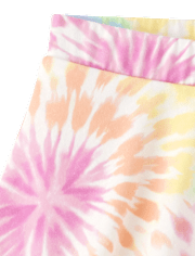 Toddler Girls Rainbow Tie Dye Skort 2-Pack