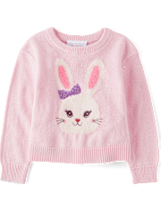 Toddler Girls Bunny Sweater