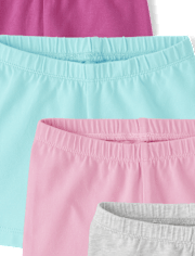 Toddler Girls Cartwheel Shorts 6-Pack