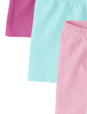 Toddler Girls Cartwheel Shorts 6-Pack