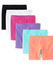 Toddler Girls Bike Shorts 6-Pack