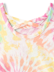 Toddler Girls Print Cross Back Top 2-Pack