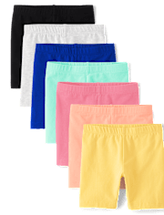 Toddler Girls Bike Shorts 8-Pack