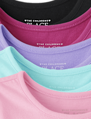 Toddler Girls Empire Babydoll Top 5-Pack