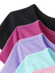 Toddler Girls Empire Babydoll Top 5-Pack
