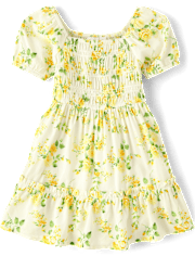 tout-petit, fille Maman et moi Floral Ruffle Robes