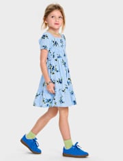 Toddler Girls Mommy And Me Floral Ruffle Dress