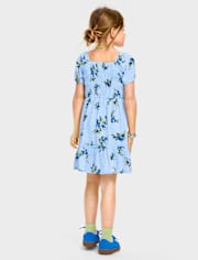 Toddler Girls Mommy And Me Floral Ruffle Dress