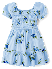Toddler Girls Mommy And Me Floral Ruffle Dress