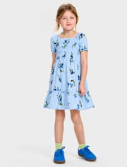 Toddler Girls Mommy And Me Floral Ruffle Dress