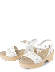 Girls Perforated Clog Sandals