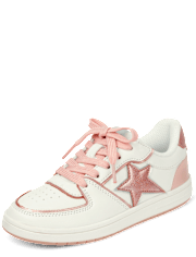 Girls Star Colorblock Low Top Sneakers