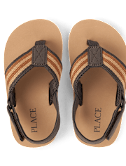 Toddler Striped Flip Flops