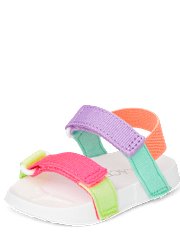 Baby Girls Colorblock Webbed Sandals