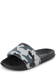 Boys Camo Slides
