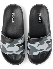 Boys Camo Slides