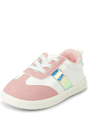 Espadrilles premiers pas à couleurs contrastées pour bébés filles
