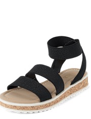 Girls Elastic Sandals