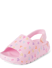 Toddler Girls Rainbow Heart Slides