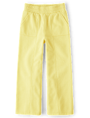 Girls Fleece Wide Leg Lounge Pants