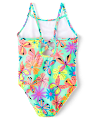 Maillot de bain une pièce Fille Imprimé dos croisé