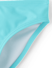 Girls Ruffle One Shoulder Bikini Swimsuit