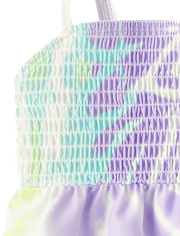 Maillot de bain tankini smocké Fille Imprimé