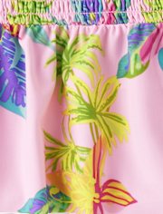 Maillot de bain tankini smocké Fille Imprimé