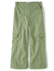 Pantalon cargo à jambes larges pour filles
