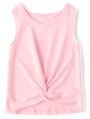 Girls Quick Dry Twist Front Tank Top