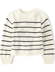 Pull rayé pour fille