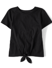 Girls Tie Front Top
