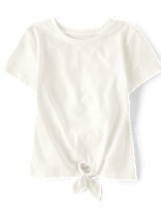 Girls Tie Front Top