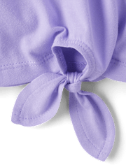Girls Tie Front Top