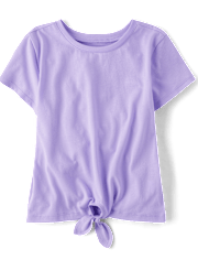 Girls Tie Front Top