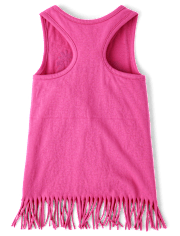 Girls Choose Kindness Fringe Tank Top