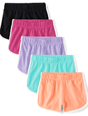Girls Dolphin Shorts 5-Pack