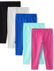 Girls Capri Leggings 5-Pack