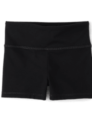Girls Quick Dry High Rise Bike Shorts