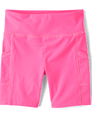 Girls Quick Dry High Rise Bike Shorts