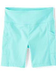 Girls Quick Dry High Rise Bike Shorts