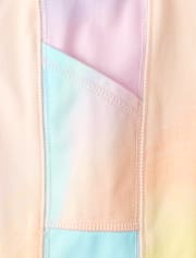 Girls Quick Dry Marble High Rise Bike Shorts