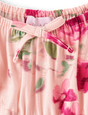 Robe à smocks fleurie pour fille